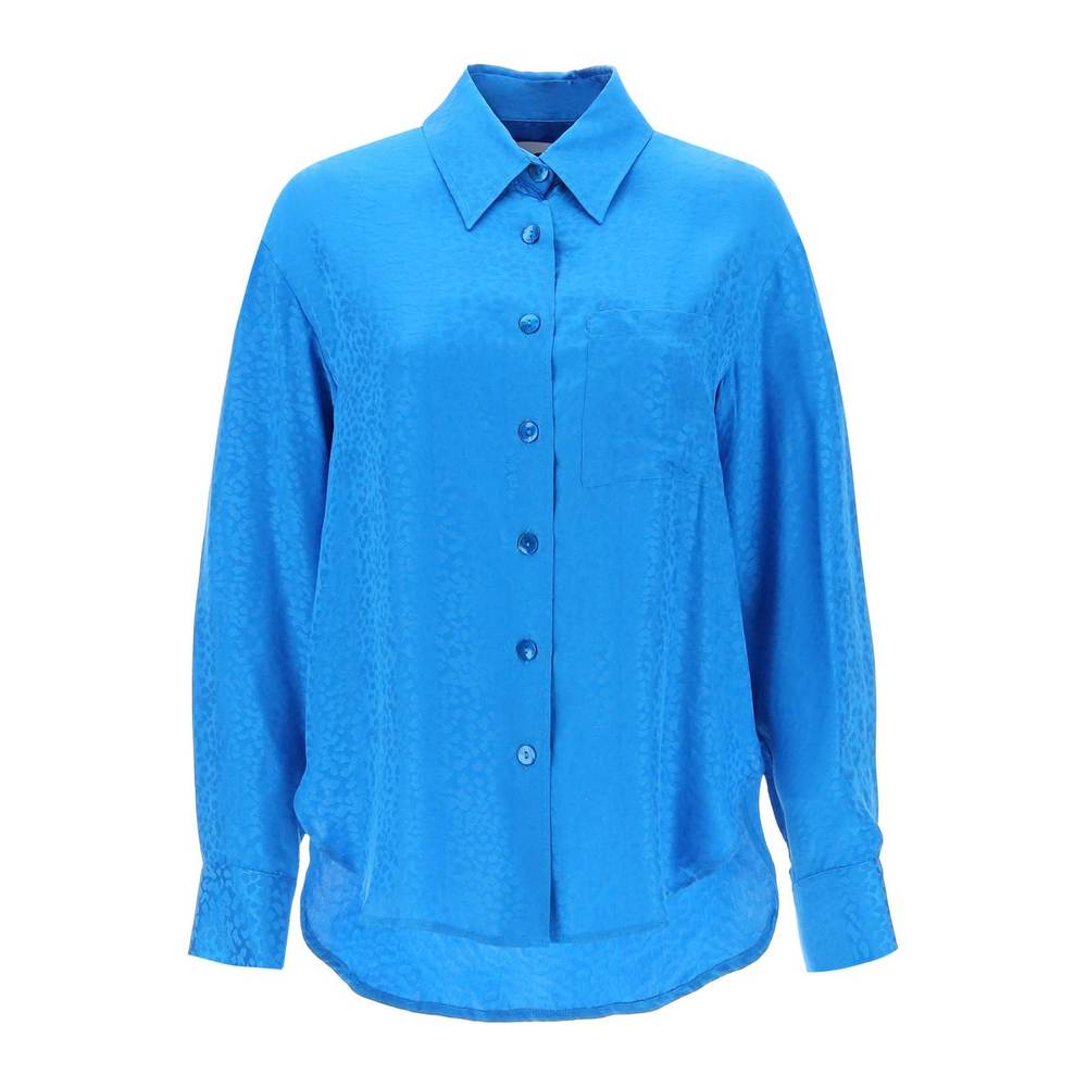 Art dealer charlie shirt in jacquard silk